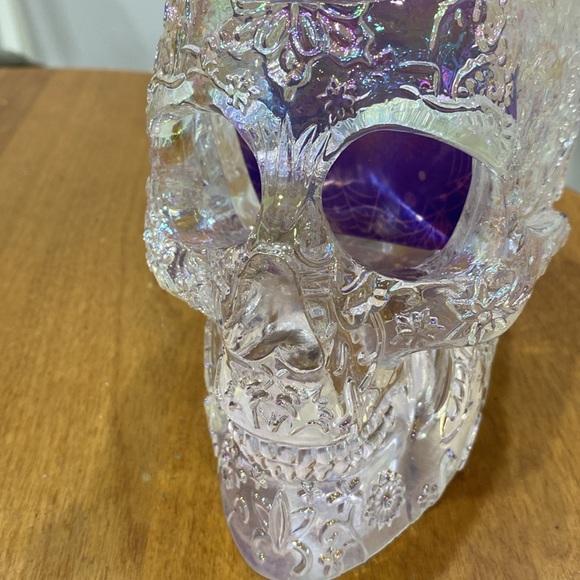 NWT.  Skull, makeup brush holder. - Picture 8 of 11